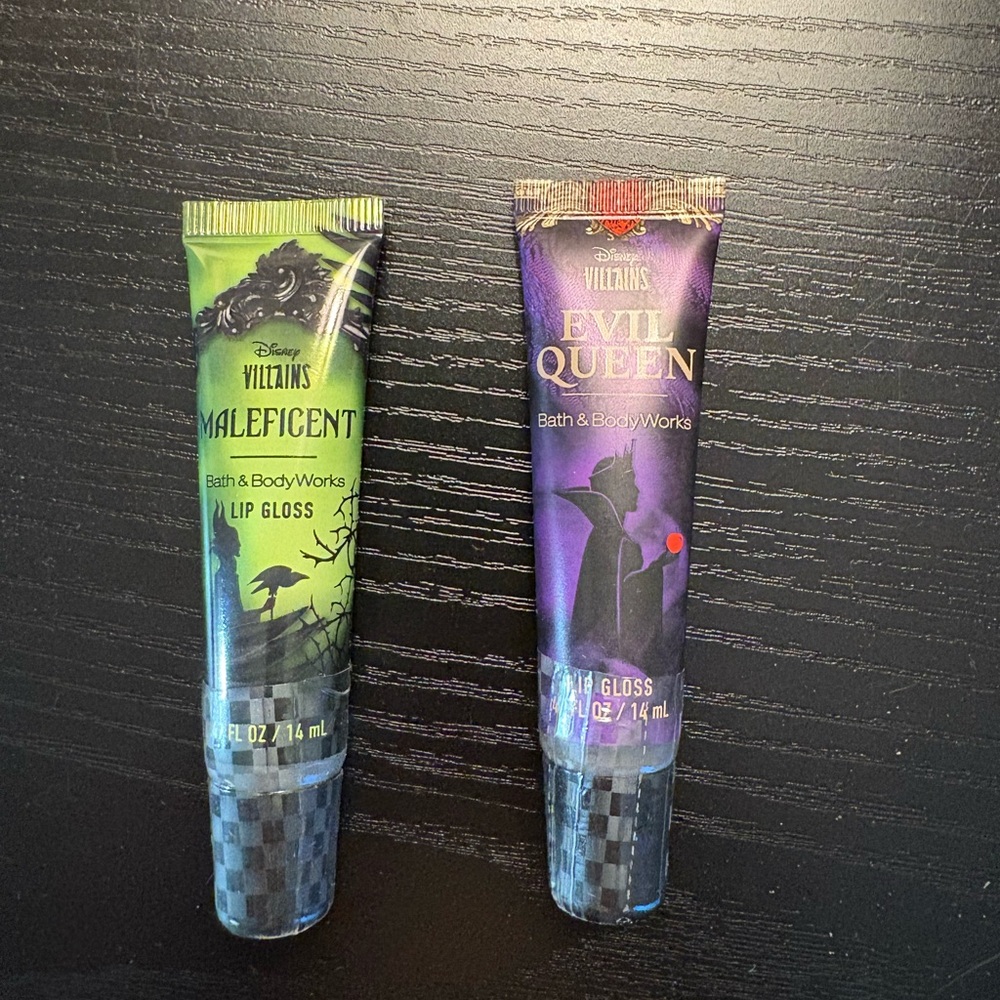 Disney Villains Maleficent and Evil Queen Lip Gloss Duo